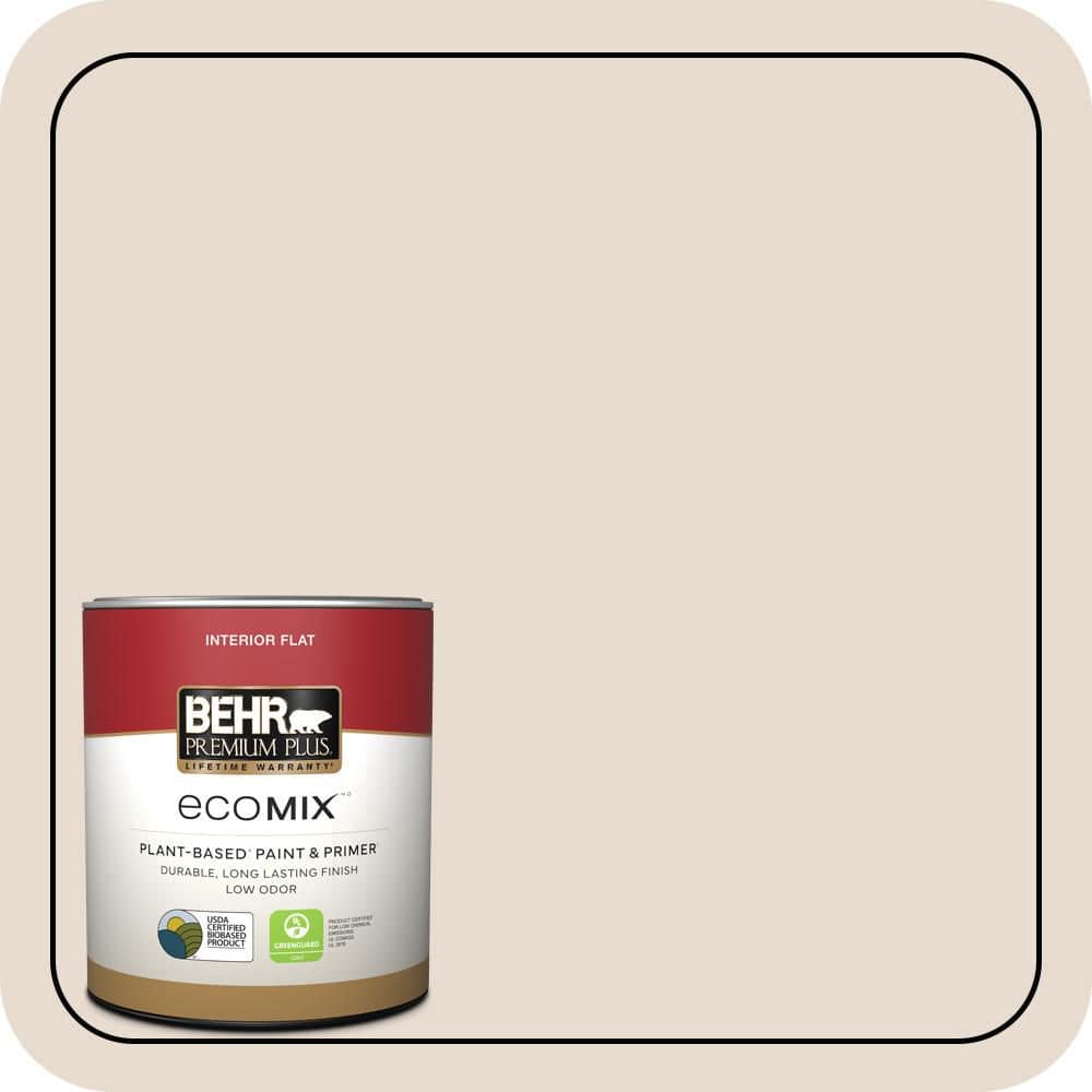 BEHR PREMIUM PLUS #PWN-62 Tuscan Beige Flat EcoMix Plant-Based & Primer (1)