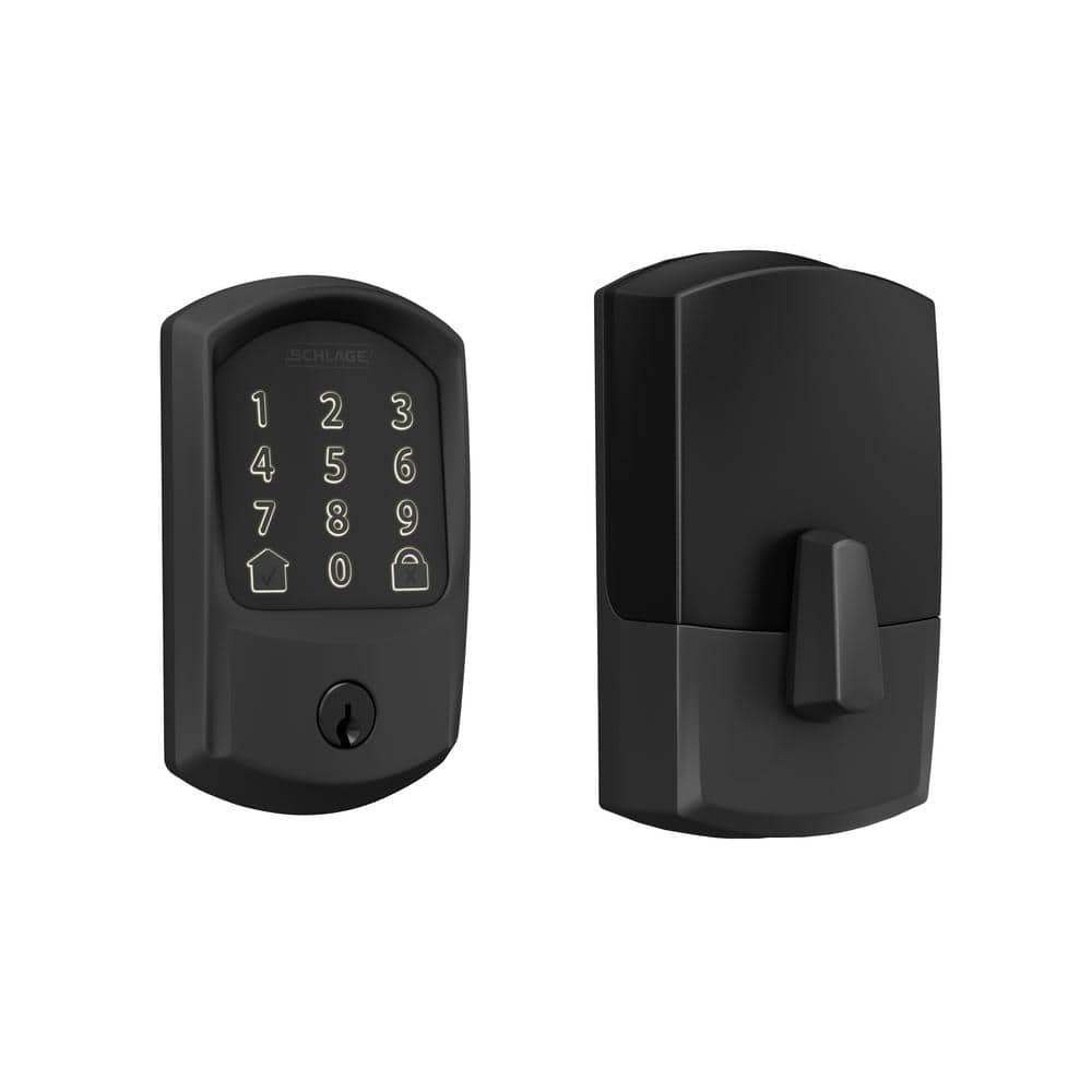 Schlage Greenwich Matte Black Encode Smart Wi-Fi Deadbolt