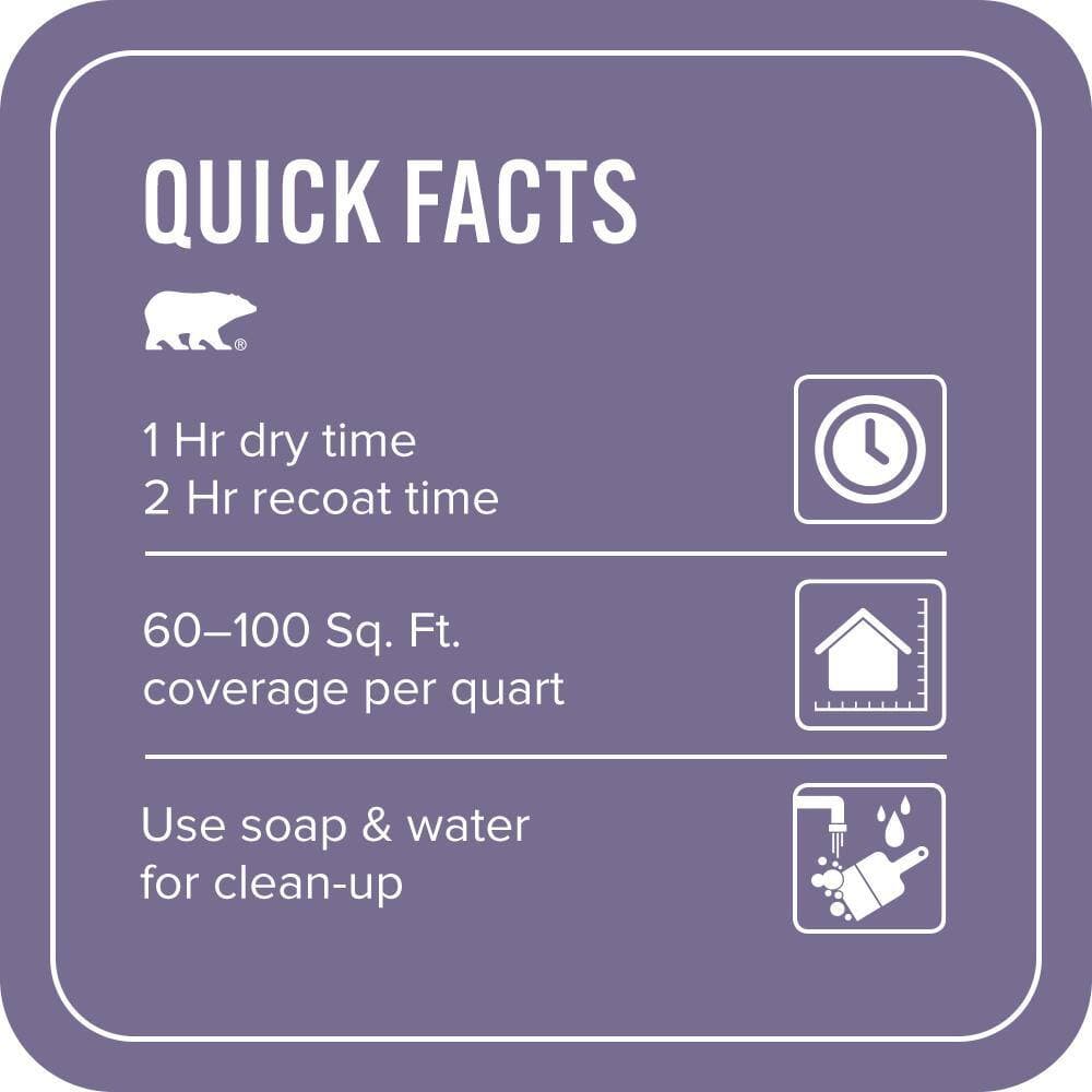 BEHR PREMIUM PLUS 1 qt. #650D-6 Purple Silhouette Flat EcoMix Plant-Based Interior Paint & Primer (3)