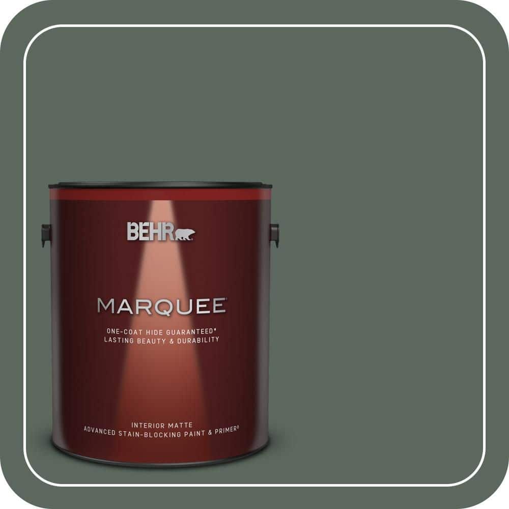 BEHR MARQUEE 1 gal. #N420-6 Pine Mountain One-Coat Hide Matte Interior Paint & Primer