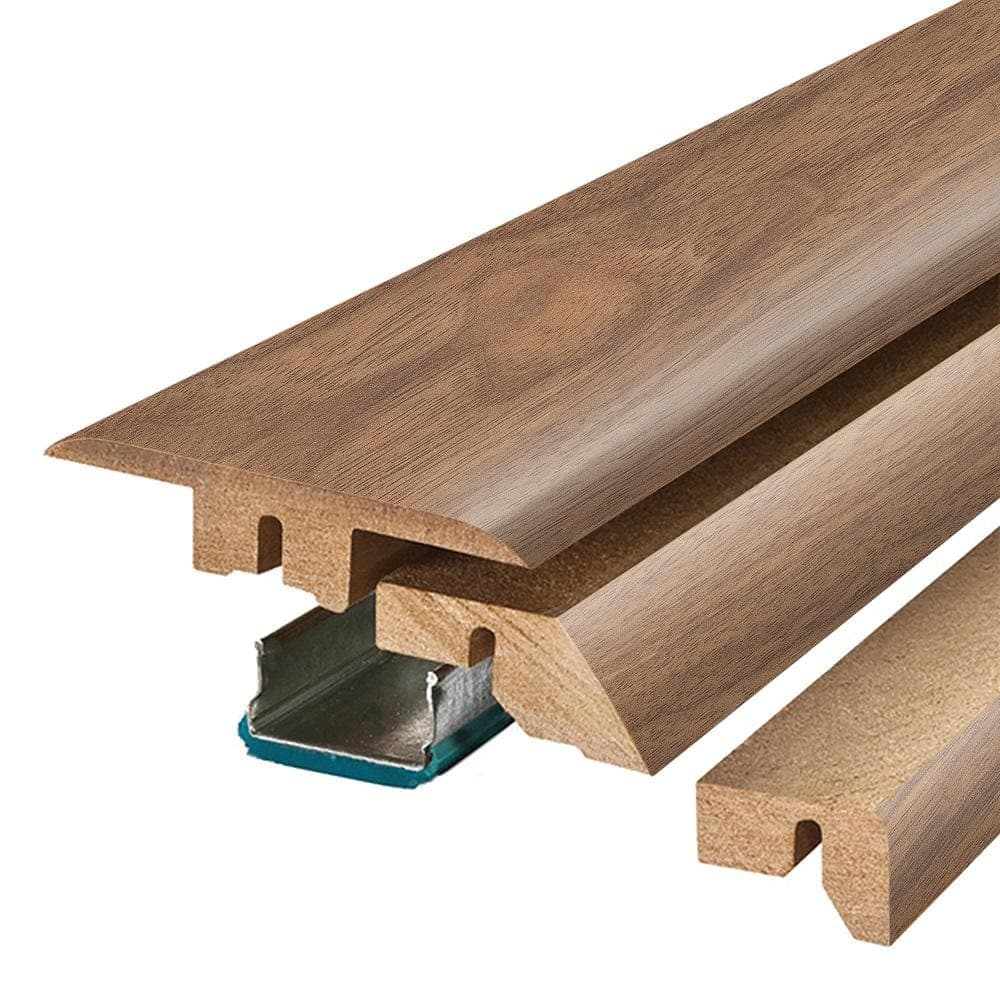PERFORMANCE ACCESSORIES Chamblee 0.75 in. T x 2.37 in. W x 78.7 in. L Textured Wood Look Laminate Moulding/Trim 4 in 1 Molding (2)