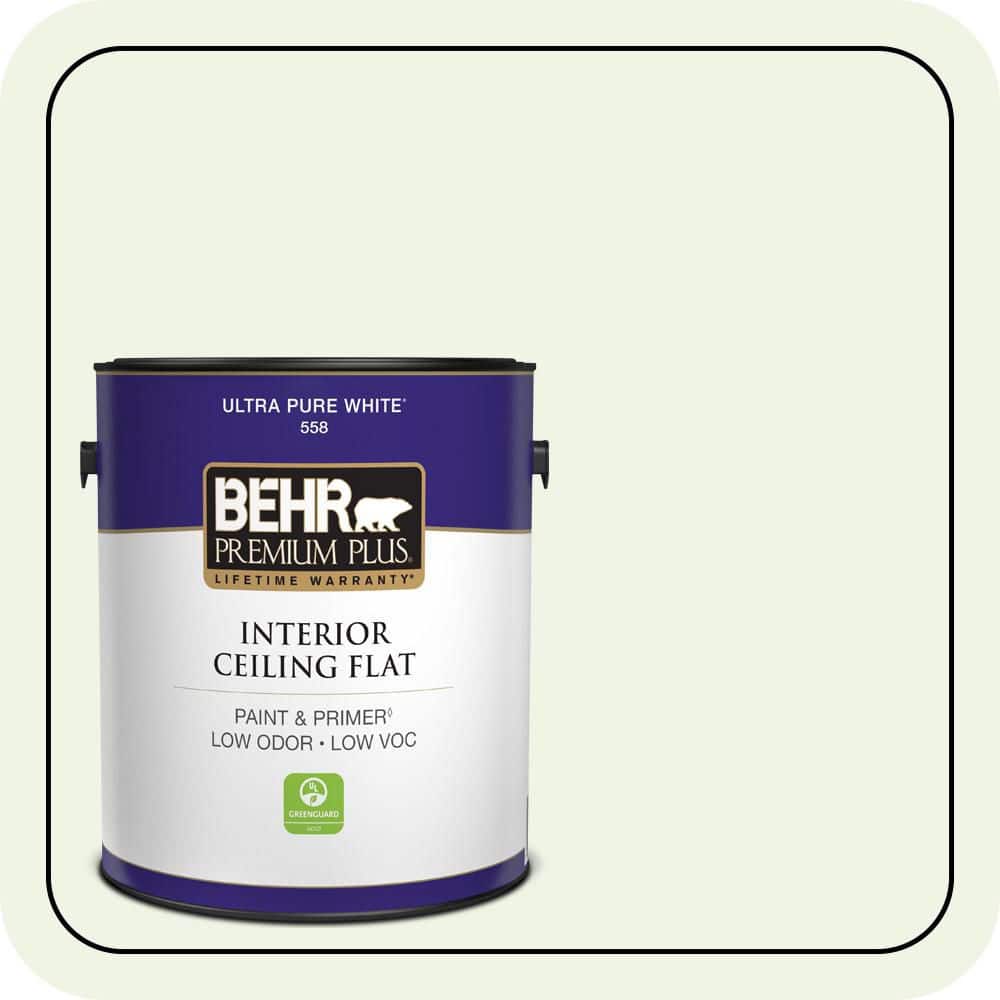 BEHR PREMIUM PLUS #M370-1 Ceiling Flat Interior Paint & Primer