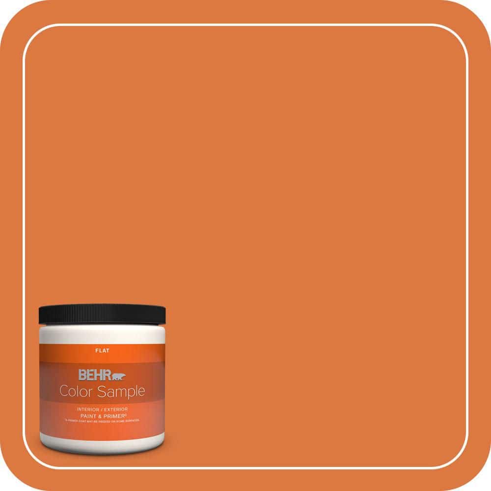 BEHR PREMIUM PLUS 8 oz. #P210-7 Japanese Koi Flat Interior/Exterior Paint & Primer Color Sample