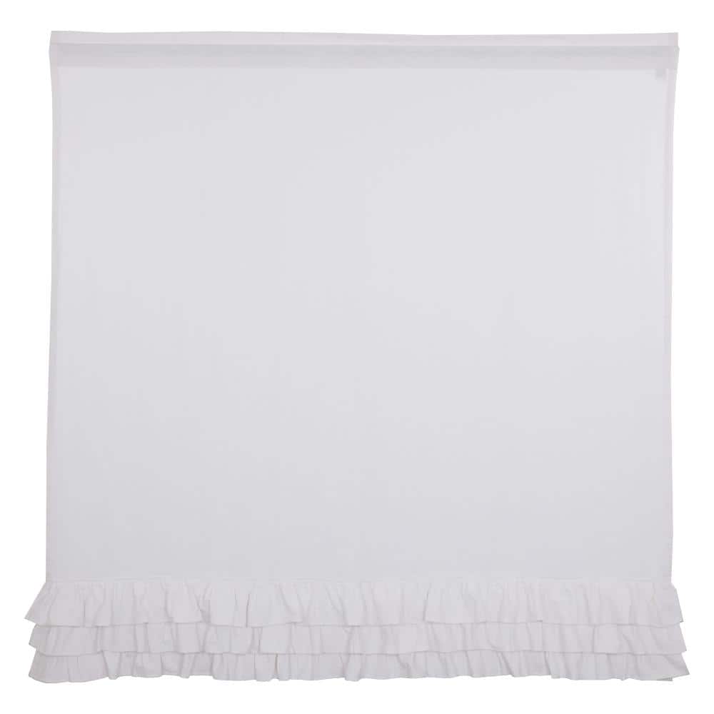 VHC Brands Serenity Ruffled Shower Curtain (2)