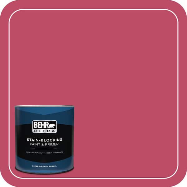 BEHR ULTRA 1 qt. #S-G-110 Orchid Rose Satin Enamel Exterior Paint & Primer (2)