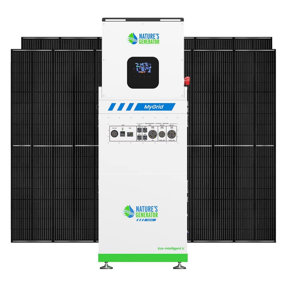 NATURE'S GENERATOR MyGrid 10K plus 4 x 410-Watts Solar Panels (Rigid)
