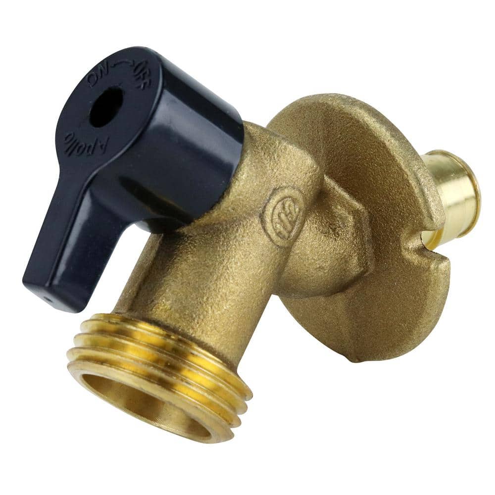 Apollo 1/2 in. Brass PEX-A Barb x 3/4 in. Garden Hose Thread Quarter-Turn Sillcock (4)