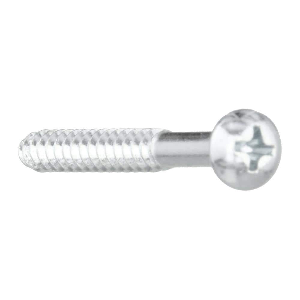 Everbilt #10 . Zinc Plated Phillips Round Head Wood Screw (2)