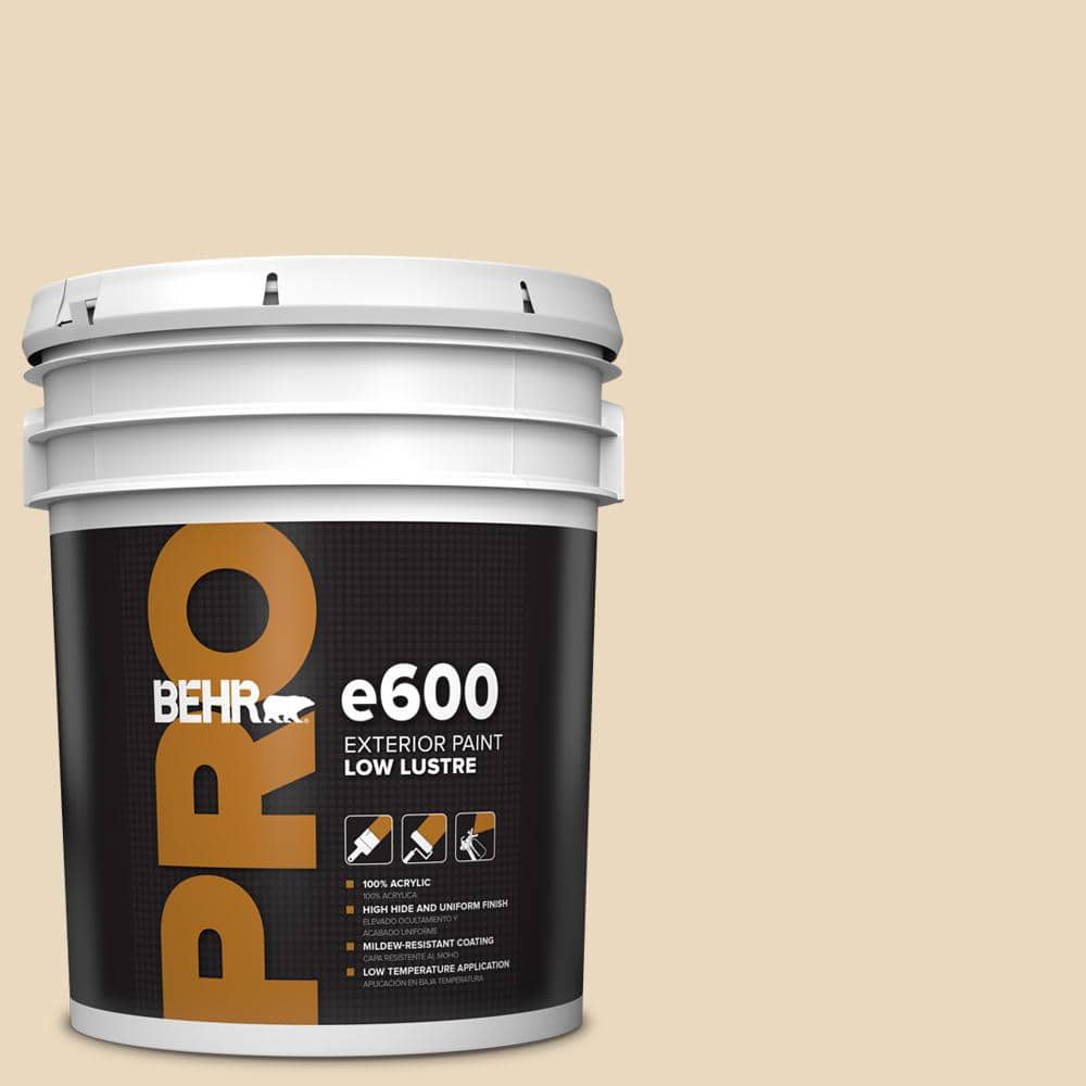 BEHR PRO 5 gal. #HDC-WR15-8 Steamed Milk Low Luster Exterior Paint