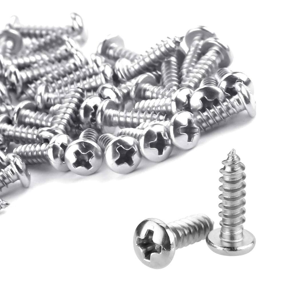 Unbranded 1/4 in Nylon P-Style Rope Light Mounting Clips, 100 Pack with 304 Stainless Steel Pan Head Phillips Screws (2)