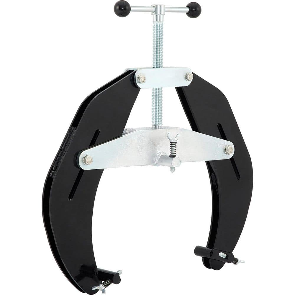 SKYSHALO Pipe Clamp, 5 to 12 in. High Strength Ultra Clamp with Quick Acting Screws, Steel Pipe Alignment Tool, Black (1)