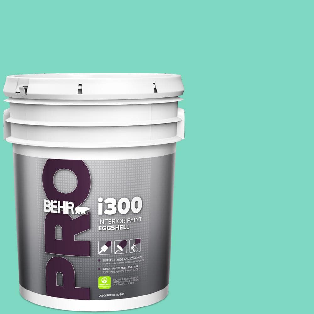 BEHR PRO 5 gal. #480A-3 Mint Majesty Eggshell Interior Paint
