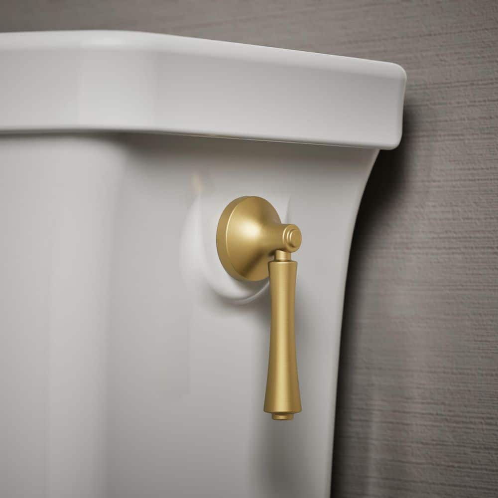 KOHLER Corbelle Right-Hand Toilet Tank Trip Lever in Vibrant Brushed Moderne Brass (2)