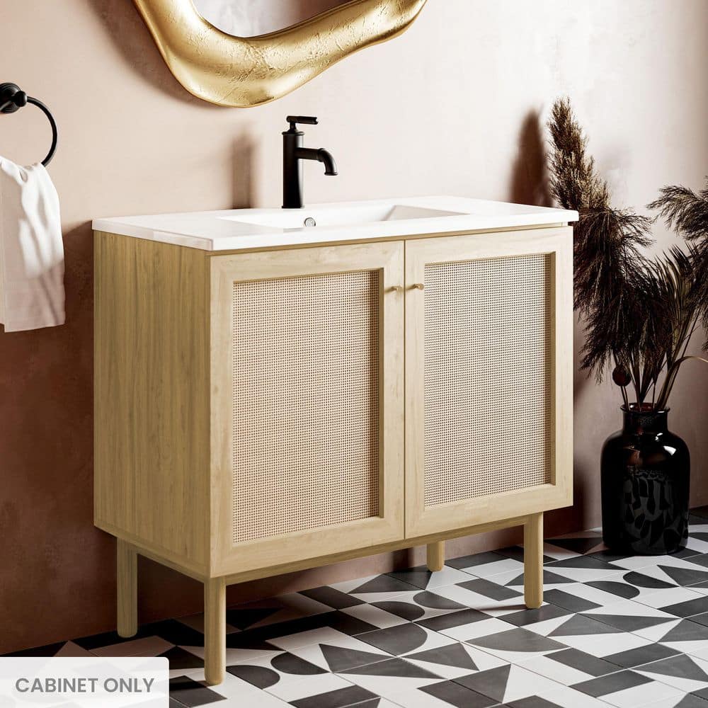Swiss Madison Classe 36 in. Freestanding Bathroom Vanity Cabinet without Top in Natural Oak (1)