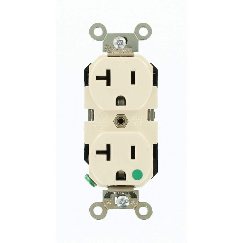 Leviton Amp 125 V Hospital Grade Duplex Outlet/Receptacle, (1-Pack) (1)