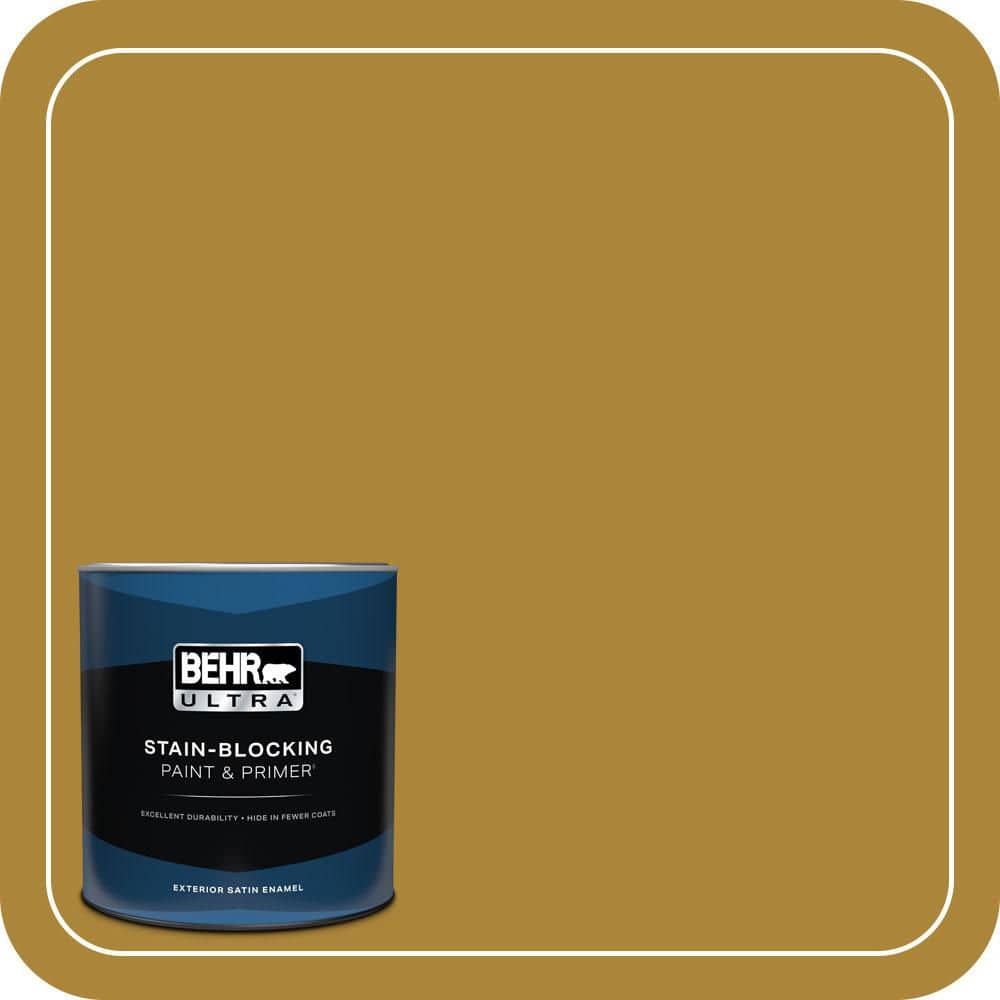 BEHR ULTRA 1 qt. #S-H-370 Garden Sprout Satin Enamel Exterior Paint & Primer