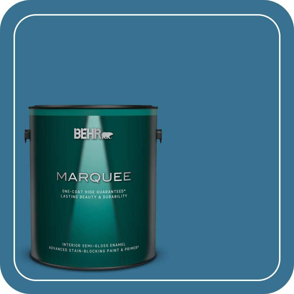 BEHR MARQUEE 1 gal. #T18-14 Soul Search Semi-Gloss Enamel Interior Paint & Primer (1)