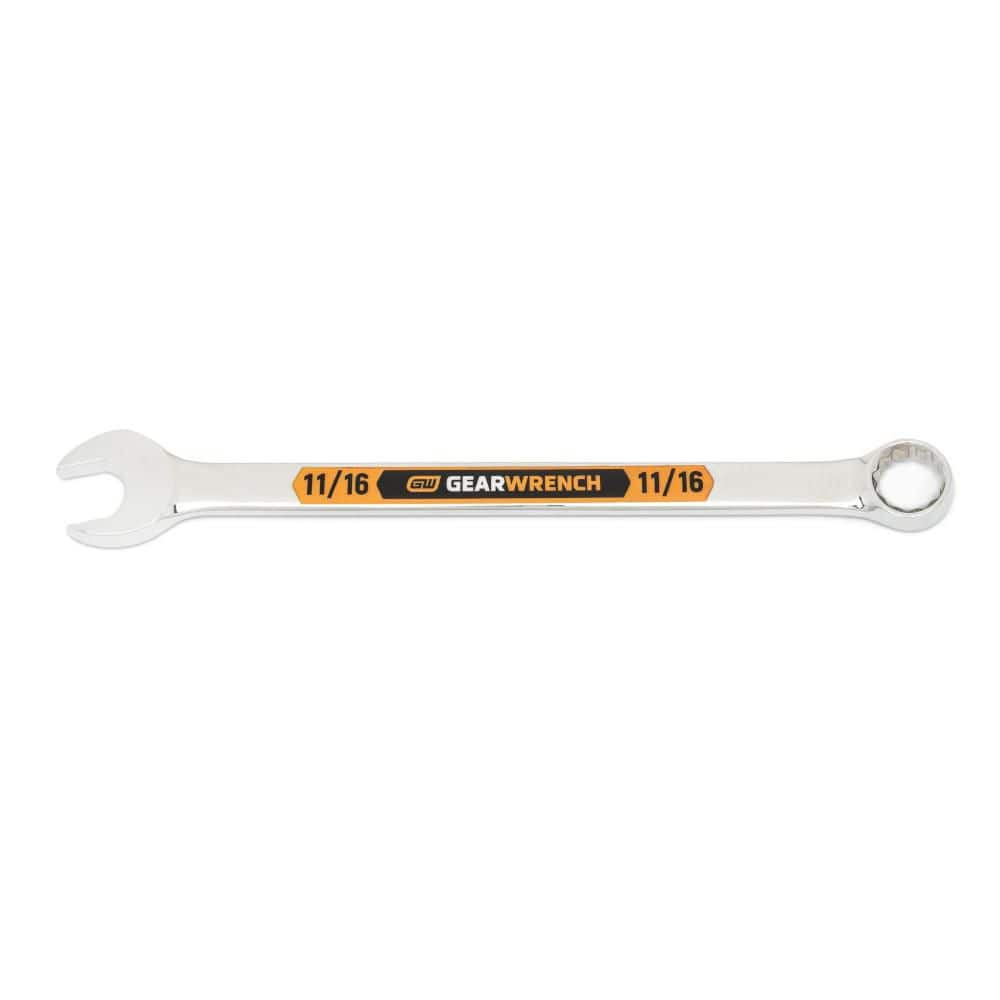 GEARWRENCH 11/16 in. 12-Point Hi-Viz Long Pattern Combination Wrench (1)