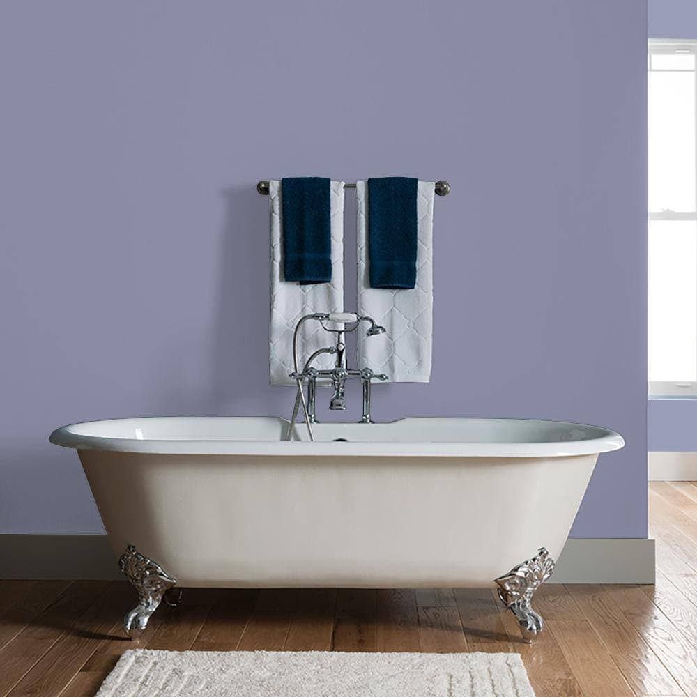 Glidden 8 oz. PPG1169-5 Violet Verbena Satin Interior Paint Sample (4)