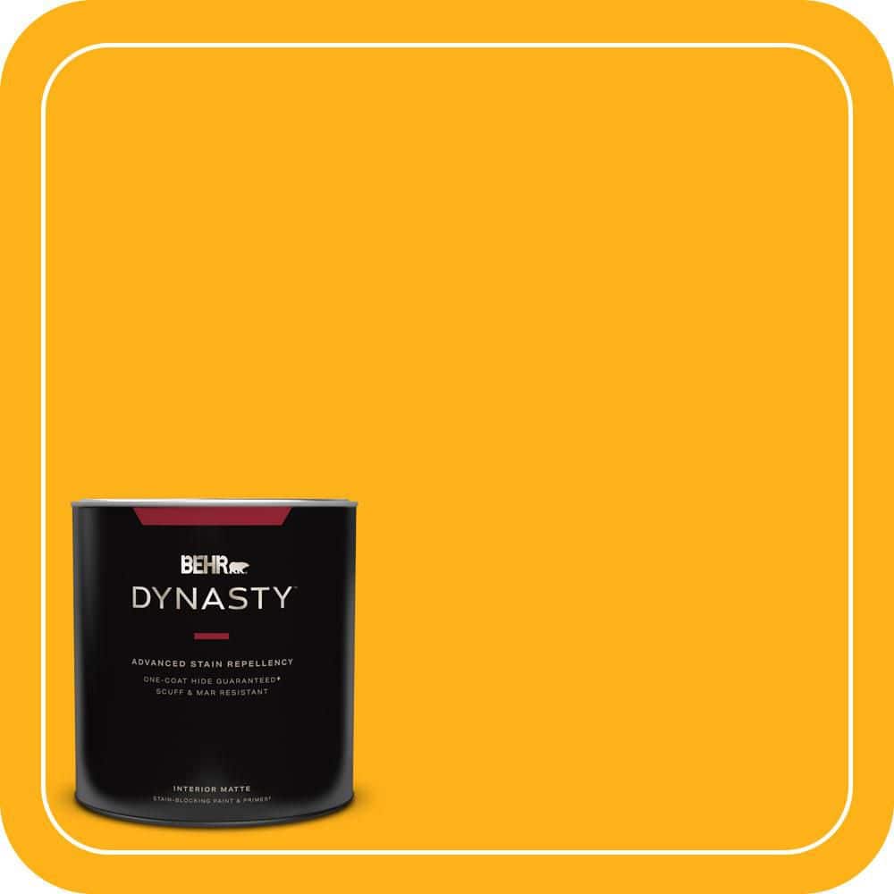 BEHR DYNASTY 1 qt. #S-G-340 Sun Ray Matte Interior Stain-Blocking Paint and Primer