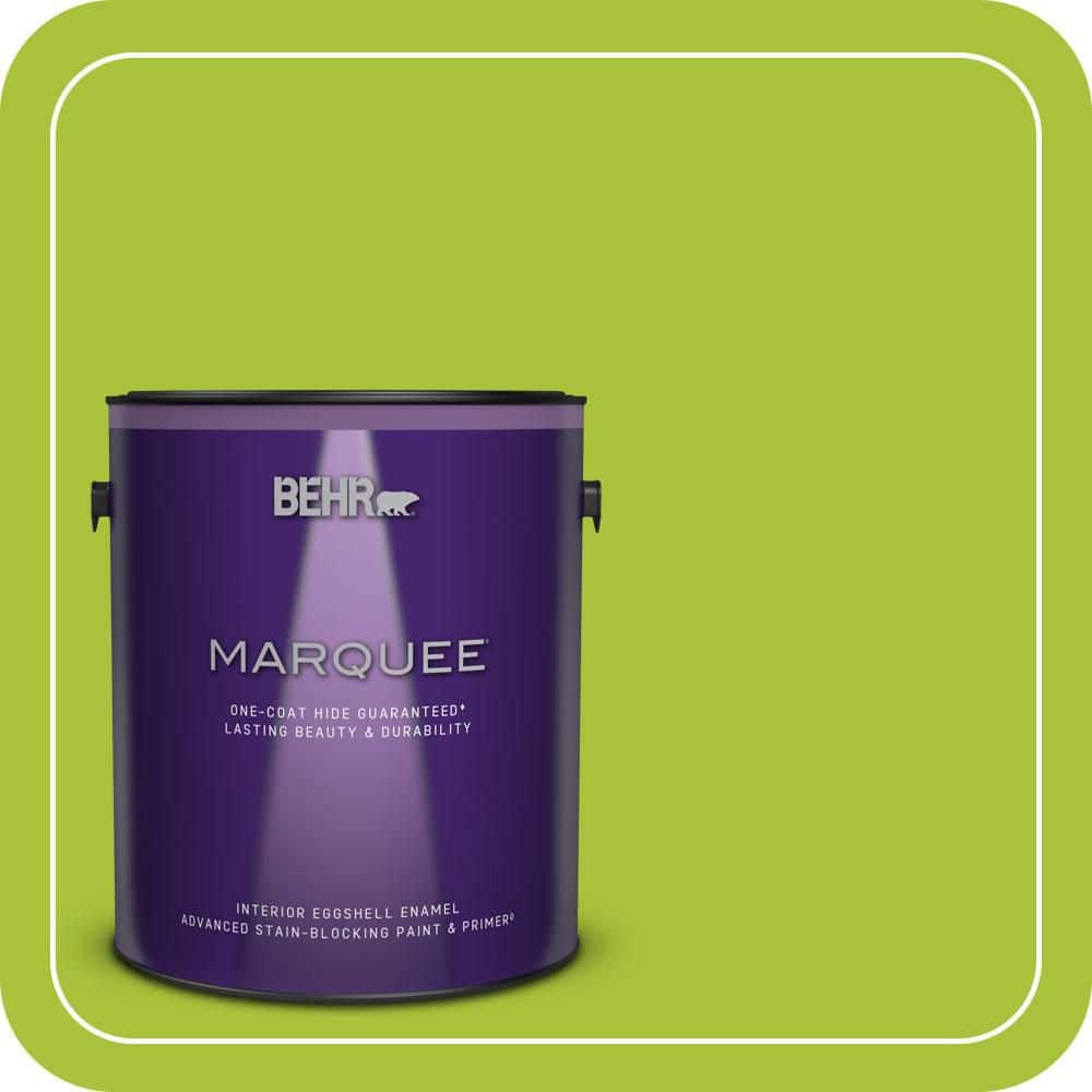 BEHR MARQUEE 1 gal. #S-G-410 Green Crush Eggshell Enamel Interior Paint & Primer