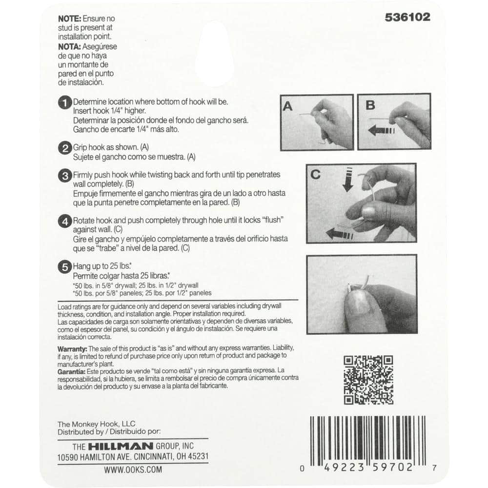 Flush Mount Monkey Hook (4)