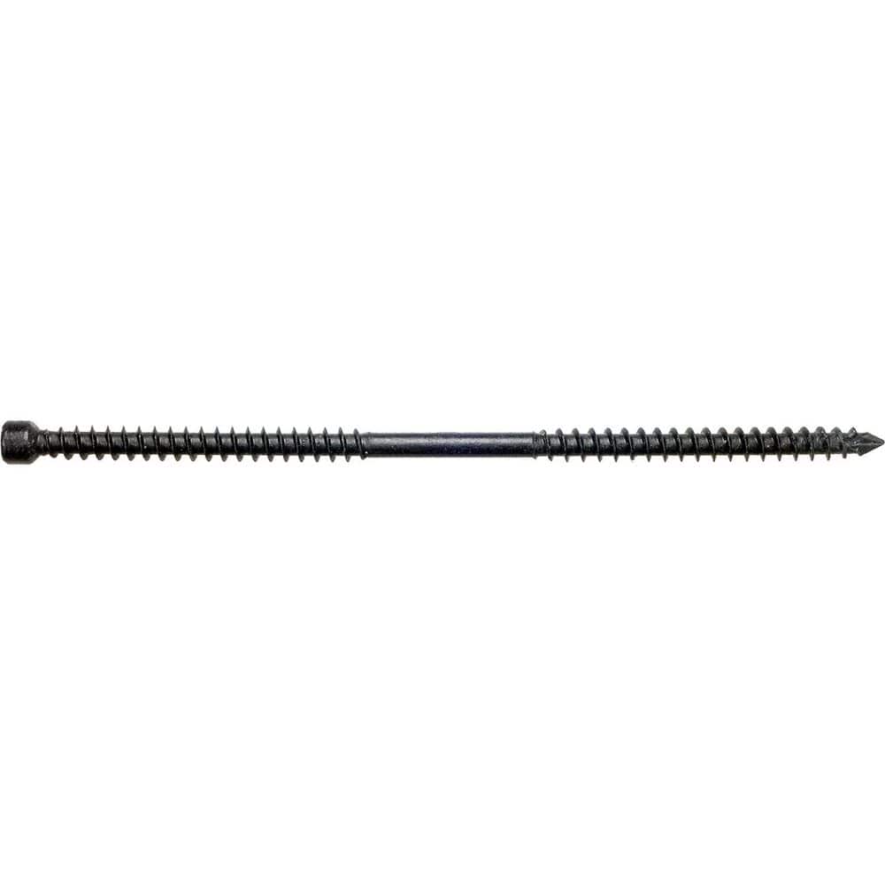 Simpson Strong-Tie 0.180 in. x 6-1/4 in. Black Strong-Drive SWD Double-Threaded T30 6-Lobe Star Drive, Cylinder Head Wood Screw (50-Pack) (3)