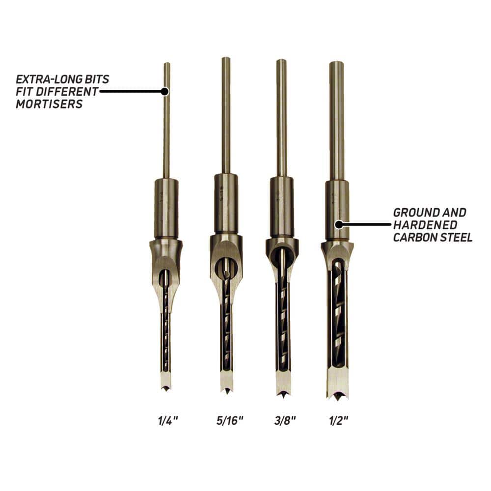 Powermatic Premium Chisel and Bit Set of 4 (2)