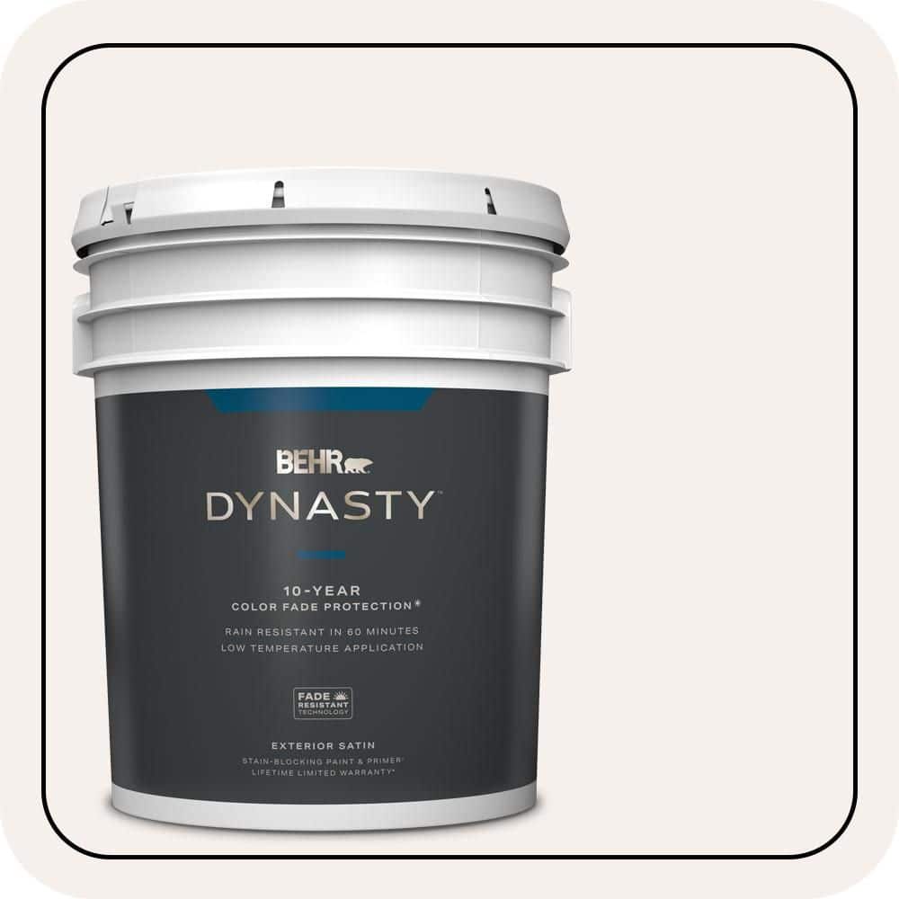 BEHR DYNASTY 5 gal. #W-B-610 Soft Breeze Satin Enamel Exterior Stain-Blocking Paint & Primer