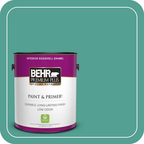 BEHR PREMIUM PLUS Home Decorators Collection #HDC-WR15-9 Aqua Revival Enamel Interior/Exterior Paint & Primer Color Sample (2)