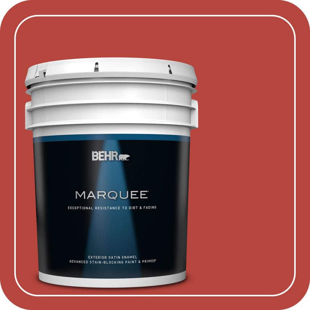 BEHR MARQUEE 5 gal. #P160-7 Stiletto Love Satin Enamel Exterior Paint & Primer