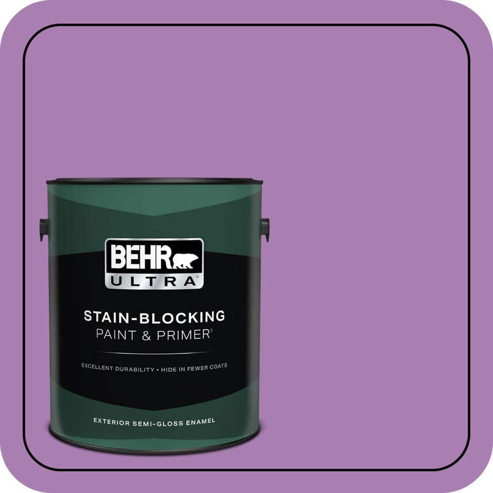 BEHR ULTRA 1 gal. #P100-5 I Heart Potion Semi-Gloss Enamel Exterior Paint & Primer