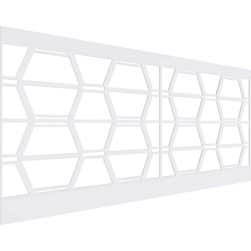 Ekena Millwork 44 in. H x 94-1/2 in. W 28.92 sq. ft. Greeley PVC Wainscot Paneling Kit (1)