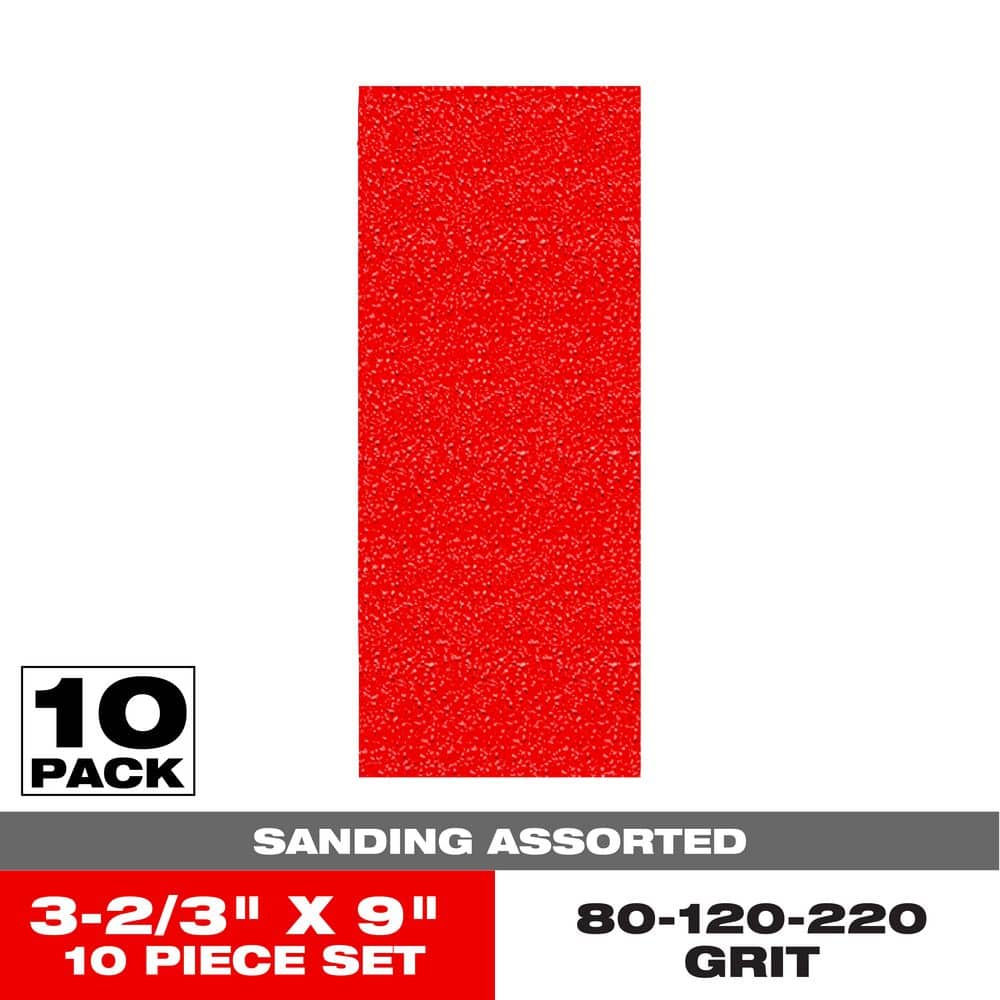 DIABLO 1/3 Sheet Assorted Hand Sanding Sheets (1)