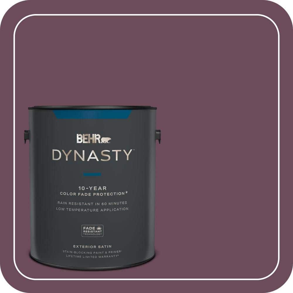 BEHR DYNASTY 1 gal. #PPU1-20 Spiced Plum Satin Enamel Exterior Stain-Blocking Paint & Primer