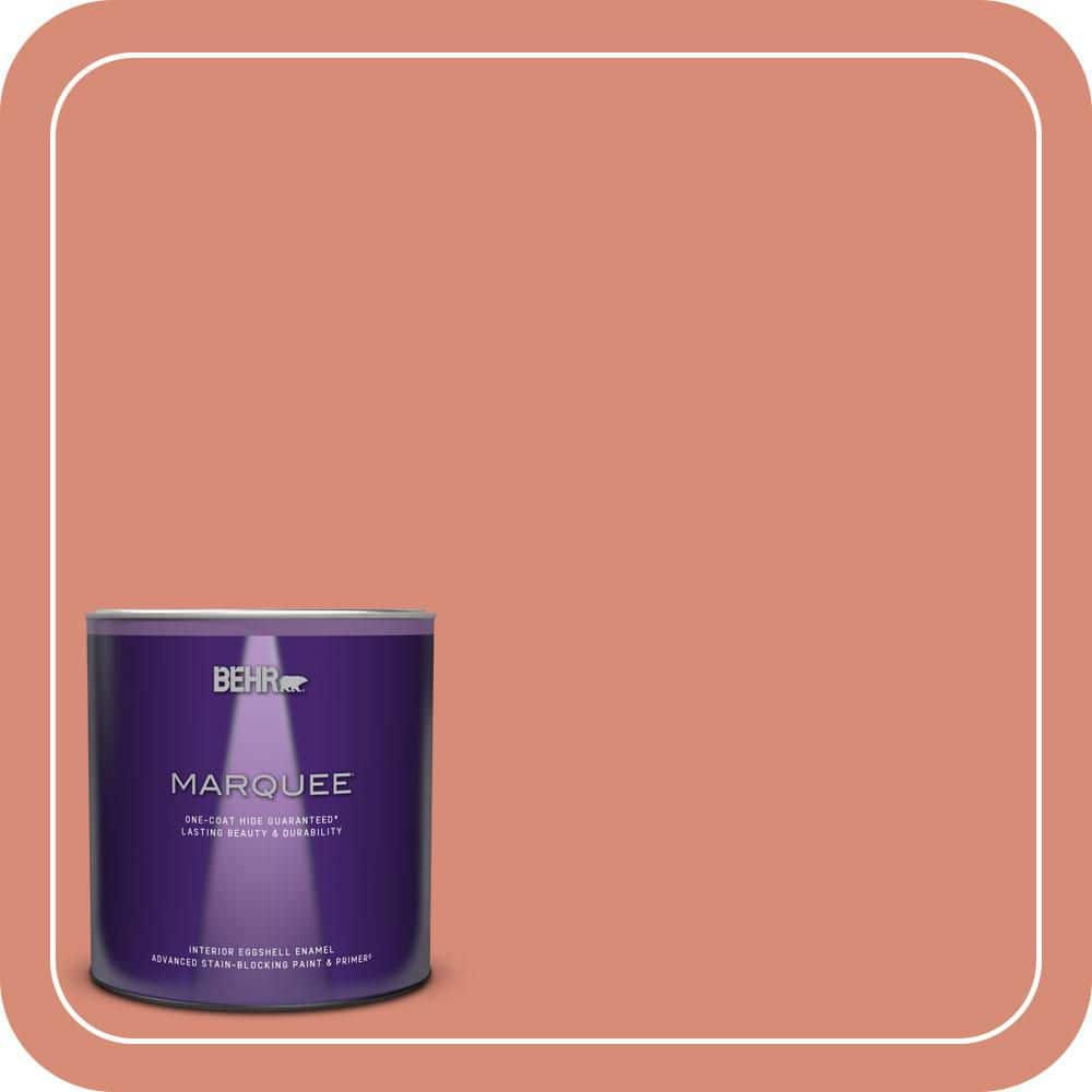 BEHR MARQUEE 1 qt. #MQ4-32 Vintage Coral One-Coat Hide Eggshell Enamel Interior Paint & Primer