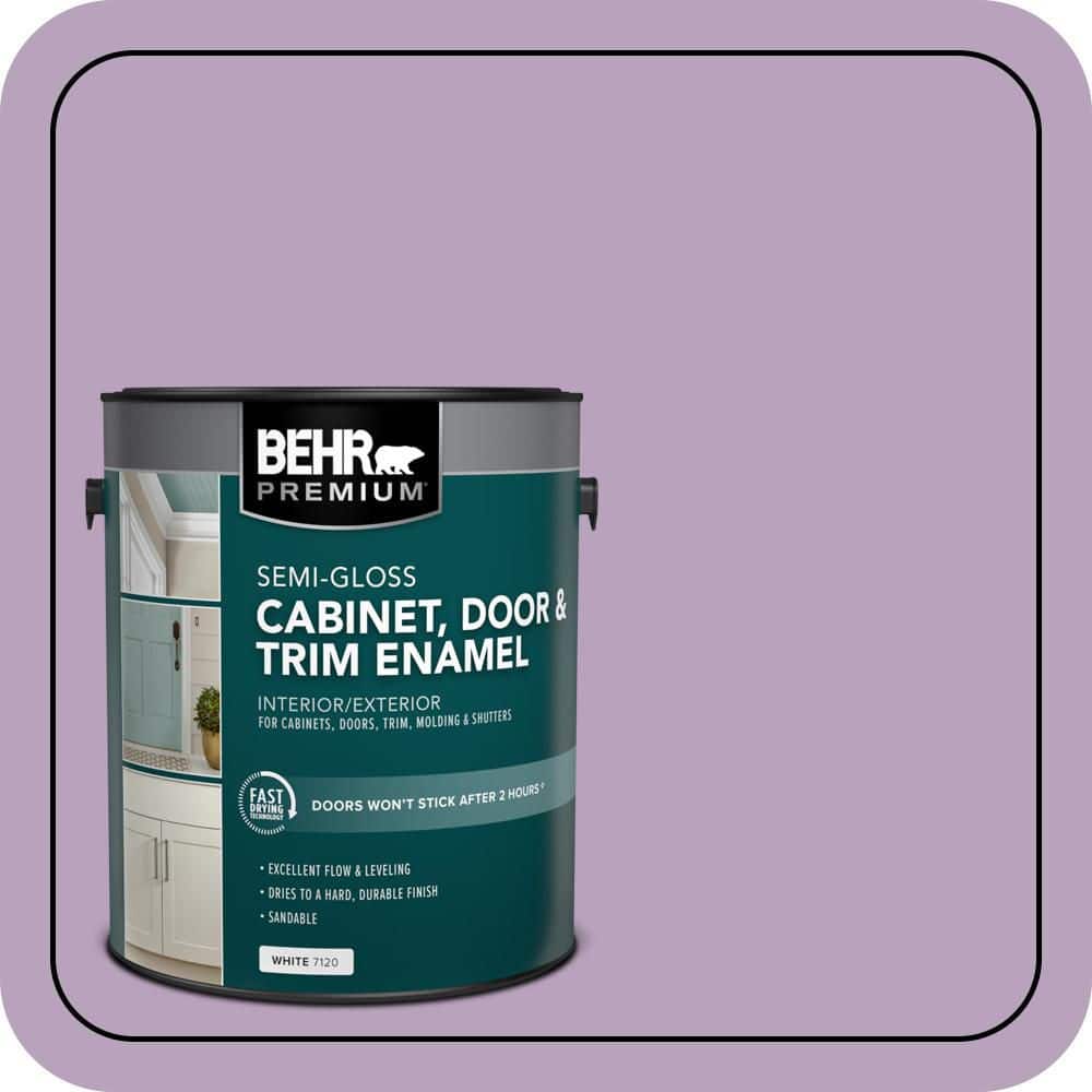 BEHR PREMIUM 1 gal. #M100-3 Svelte Semi-Gloss Enamel Interior/Exterior Cabinet, Door & Trim Paint