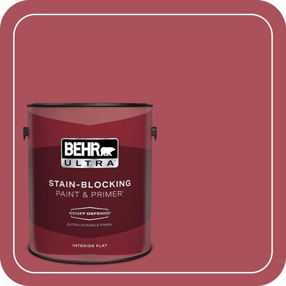 BEHR ULTRA 1 gal. #T13-18 Ski Patrol Extra Durable Flat Interior Paint & Primer (1)