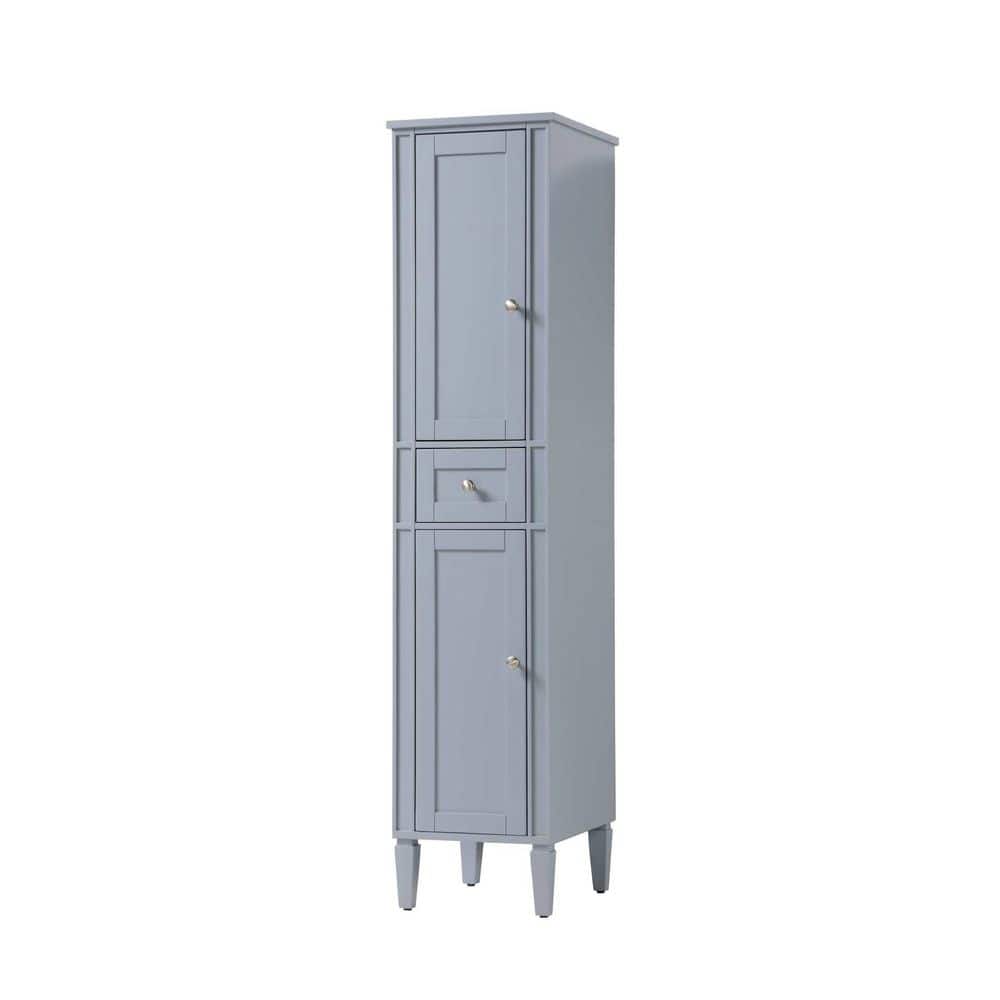 TIMELESS HOME 20 in. W x 72 in. D x in. H Gray Freestanding Linen Cabinet (2)