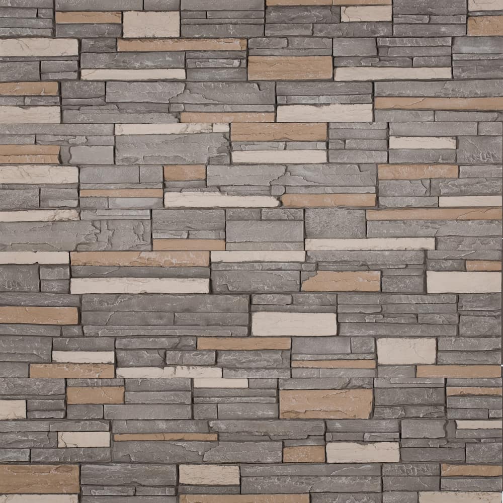 DuraKwik Stone 8" x 13" Sample Faux Stacked Stone Panels for 310SNP-Sienna Nevada (2)