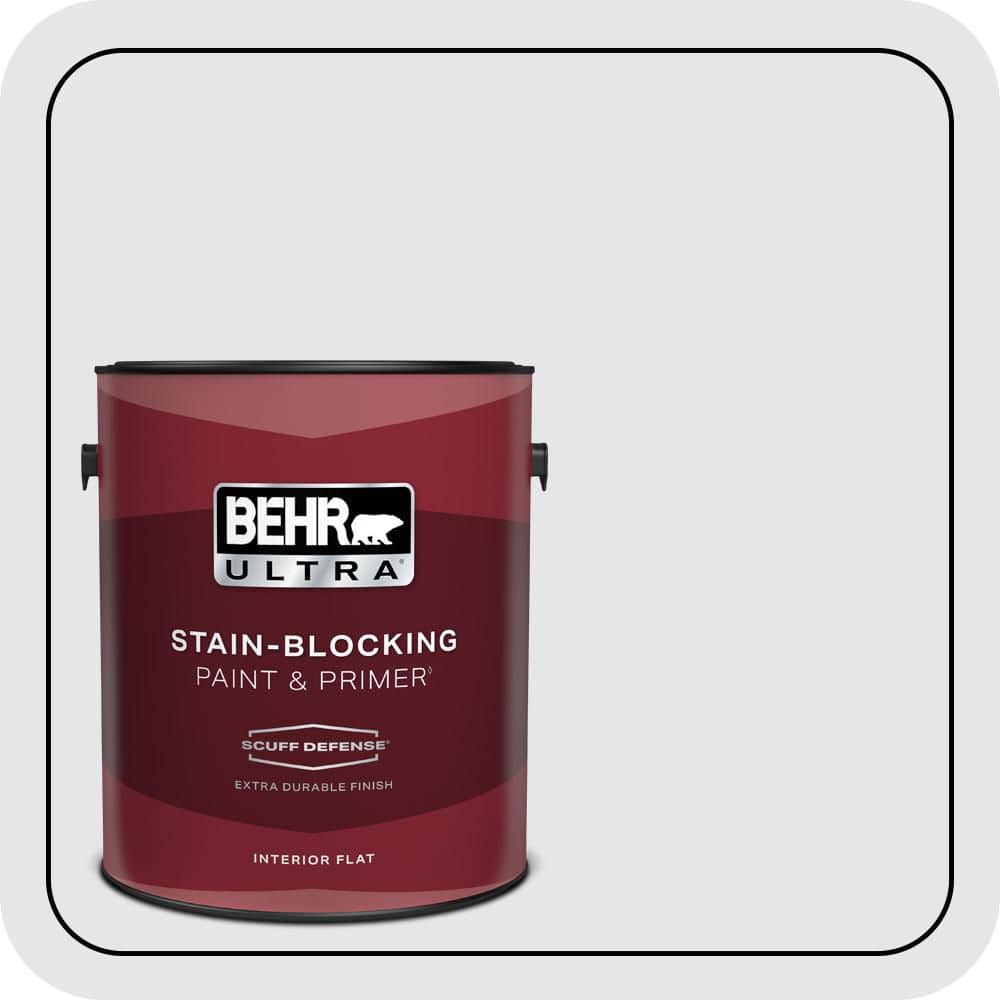 BEHR ULTRA 1 gal. #620E-1 Lily Lavender Extra Durable Flat Interior Paint & Primer (1)