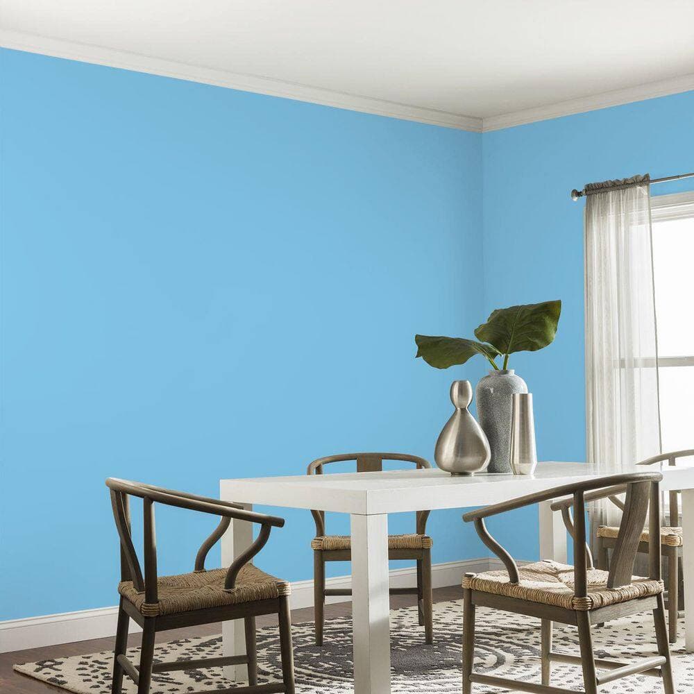 Glidden Ultra-Hide 1 Gal. PPG1237-4 Horizon Haze Eggshell Interior Paint (4)