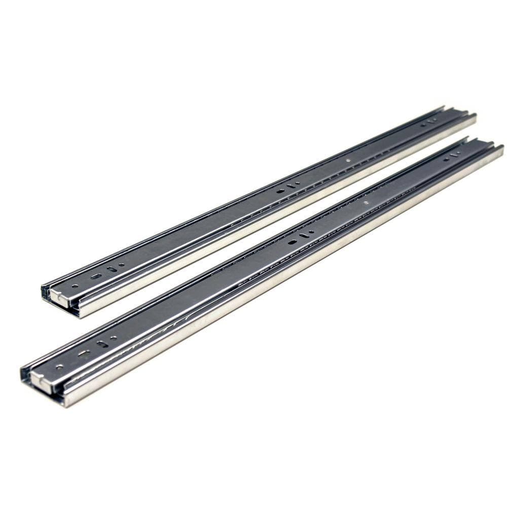 Unbranded 24 in. Full Extension Side Mount Ball Bearing Drawer Slide with Installation Screws 10-Pairs (20 Pieces) (2)
