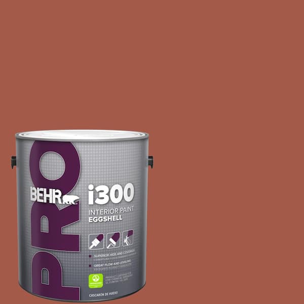 BEHR PRO 1 gal. #PPU2-15 Cajun Red Eggshell Interior Paint (2)