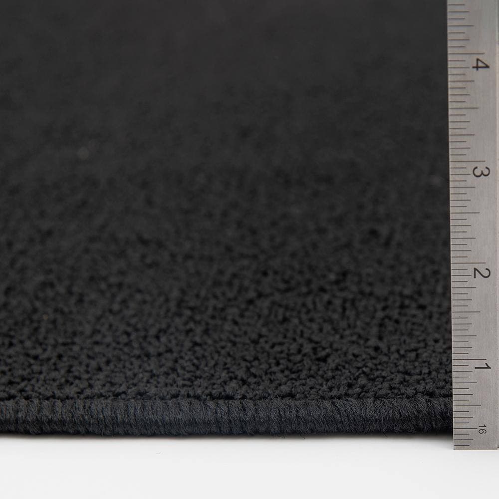 Unbranded Black 8 ft. x 10 ft. Solid Color Area Rug (4)