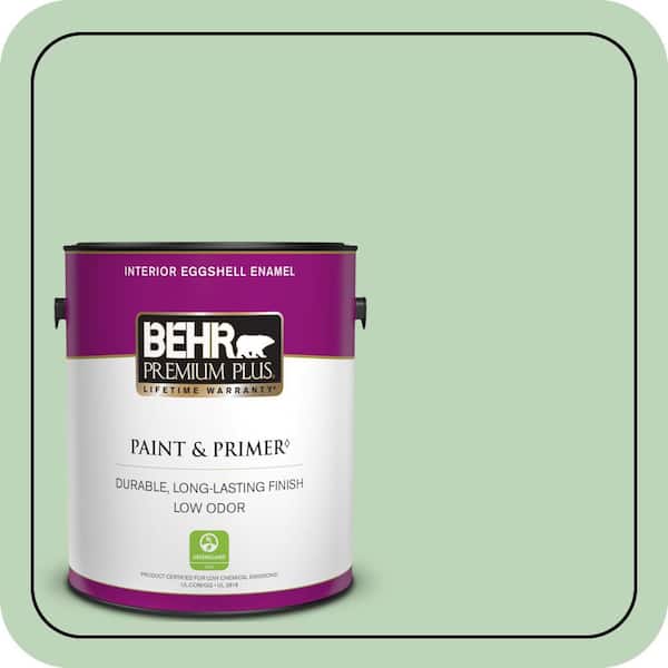 BEHR PREMIUM PLUS #M400-3 Bok Choy Flat Low Odor & Primer (3)
