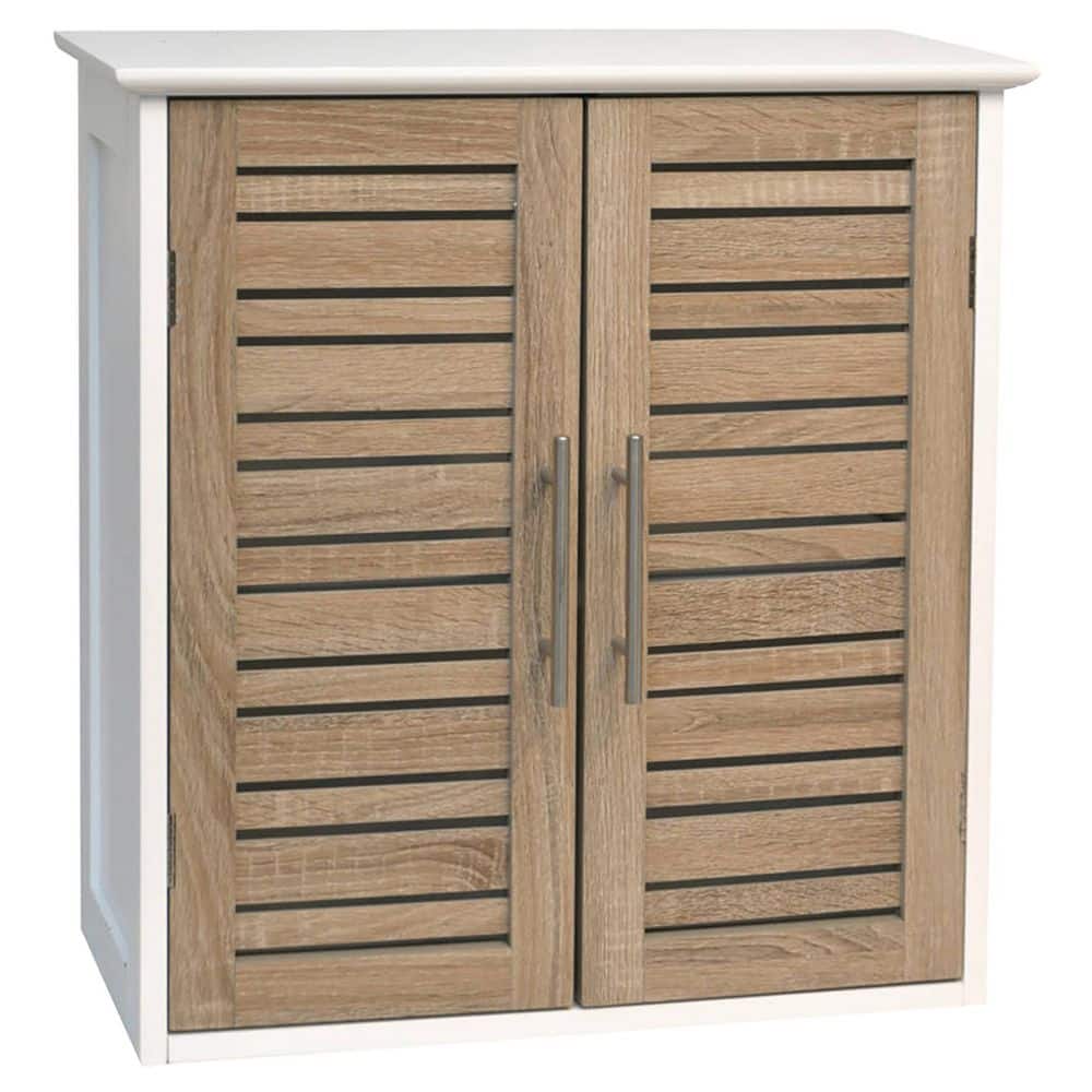 EVIDECO French home goods Stockholm 20.5 in. W Wall Mount Bath Wall Cabinet in Oak (2)