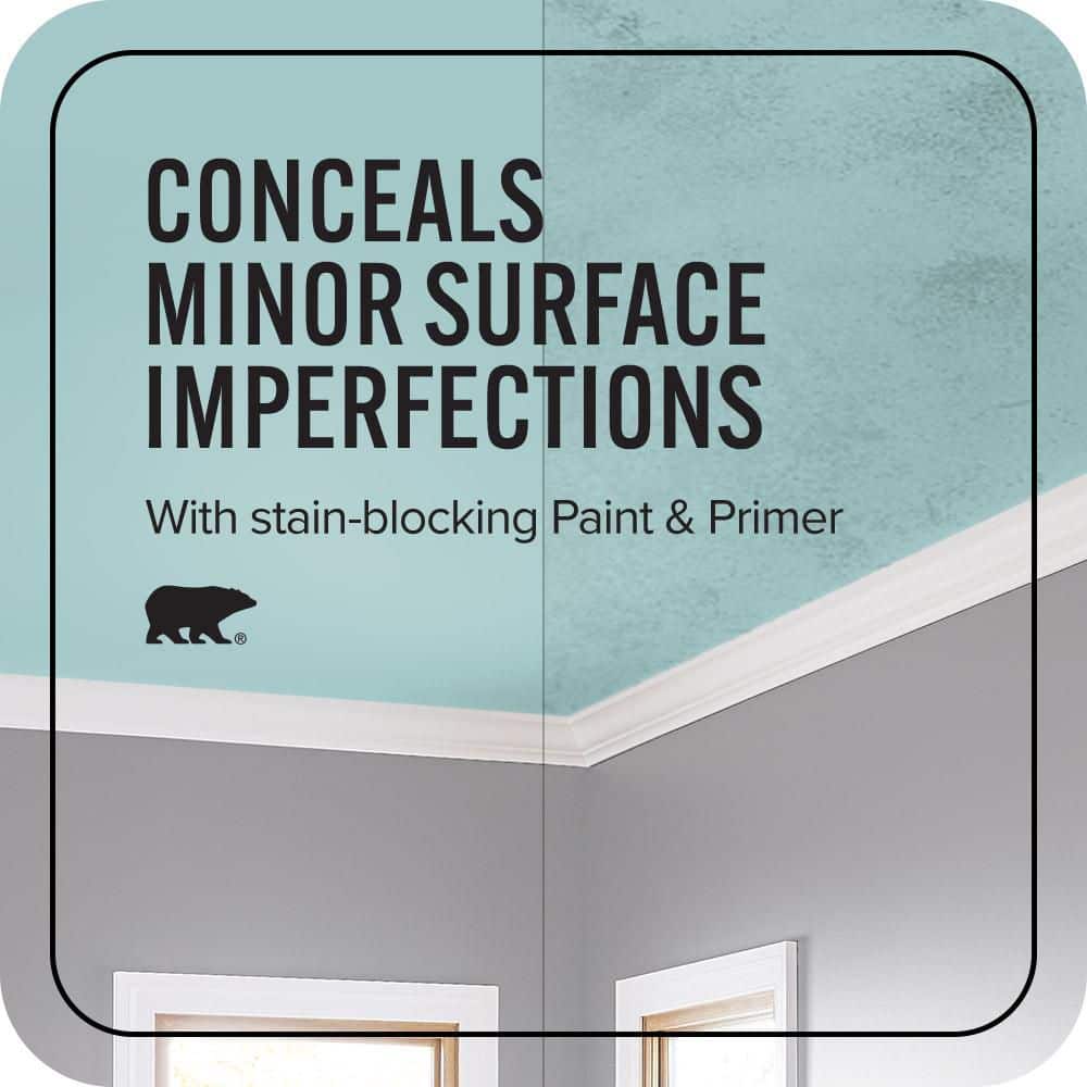 BEHR ULTRA 1 gal. #PPU13-10 Ocean Boulevard Ceiling Flat Interior Paint & Primer (4)