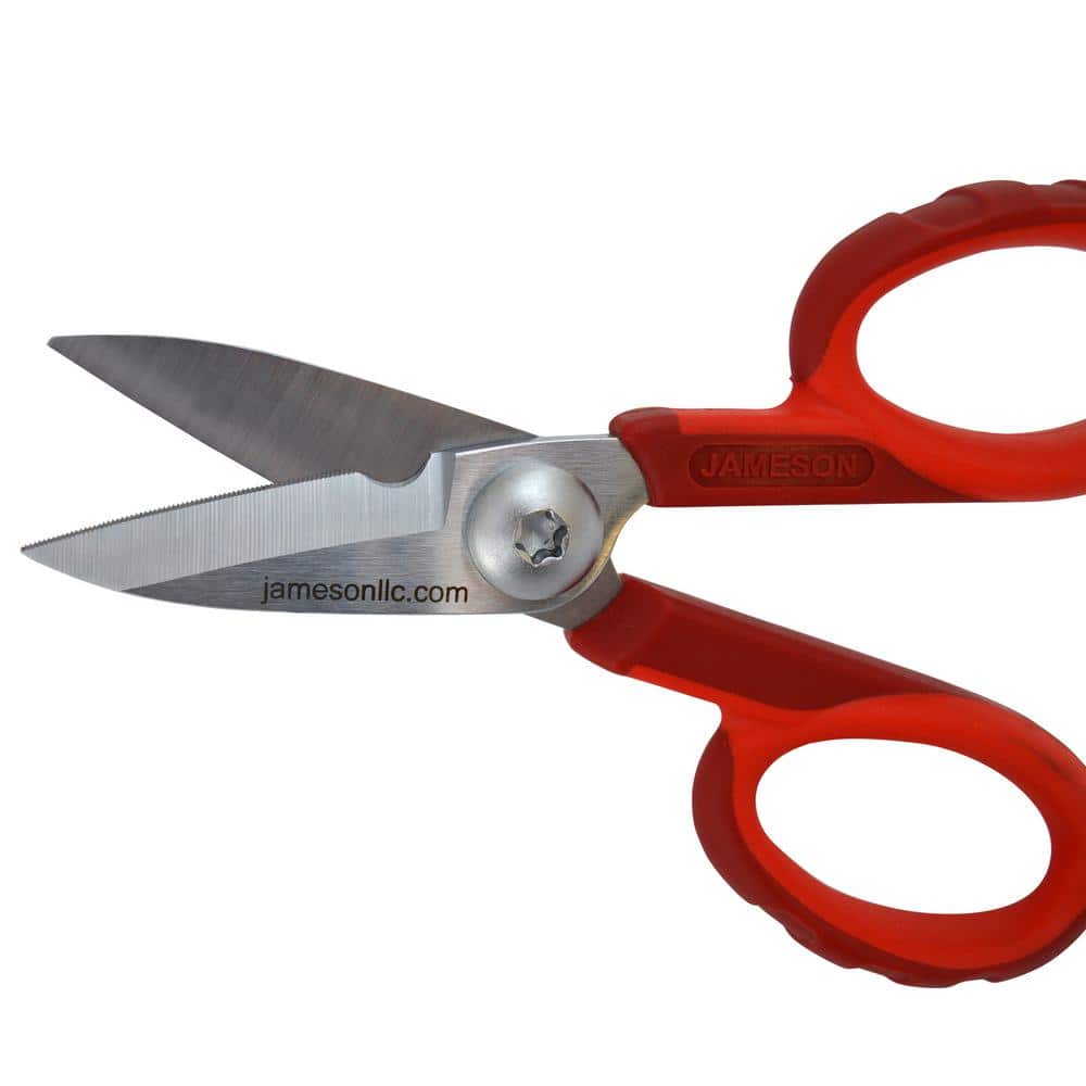 Jameson Fiber Optic Insulated Electricians Scissors, 5-1/2 in. (3-Pack) (3)