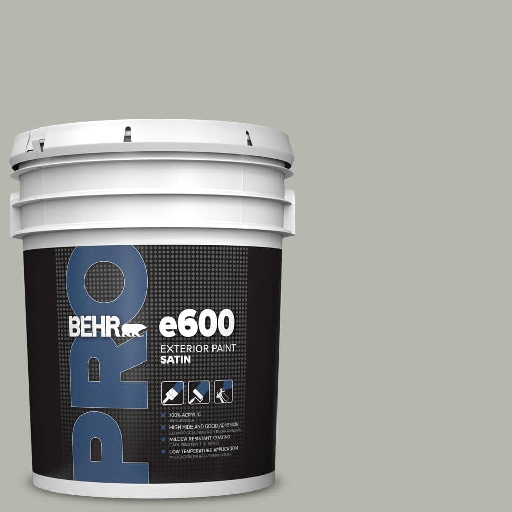 BEHR PRO 5 gal. #ECC-27-2 Stone Mill Satin Exterior Paint